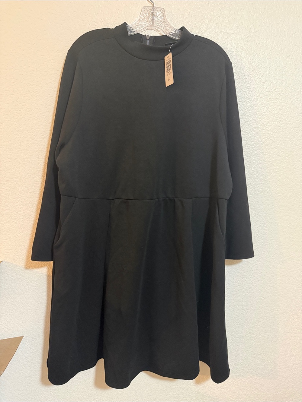 torrid Black Long Sleeve Casual Dress size 3 nwt